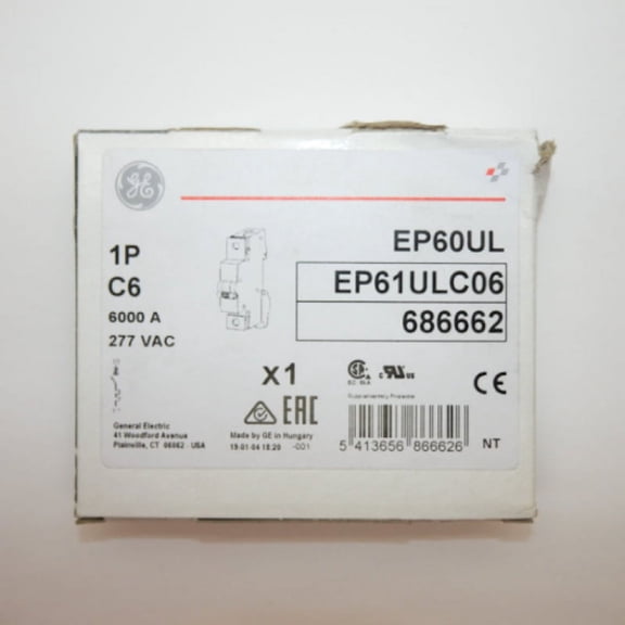 GE EP60 UL Series Miniature Circuit Breaker EP61ULC06