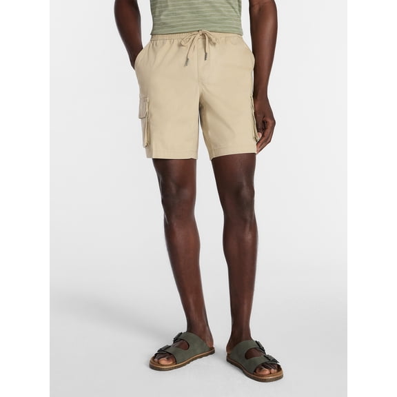 George Men's and Big Men's E Waist Cargo Shorts, 8" Inseam, Sizes S-3XL