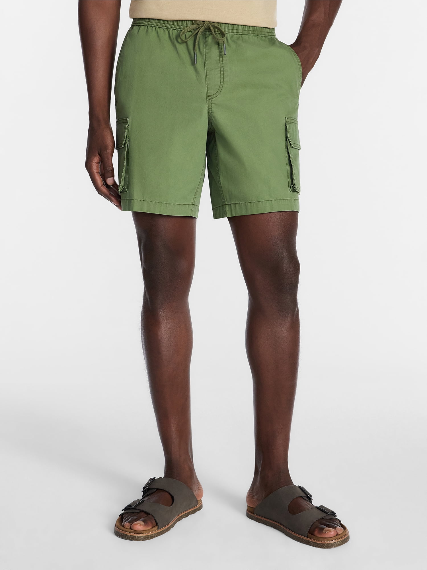 George Men's and Big Men's E Waist Cargo Shorts, 8" Inseam, Sizes S-3XL