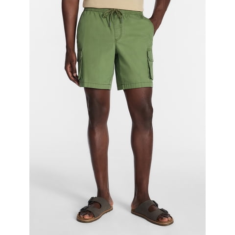 Men's and Big Men's E Waist Cargo Shorts, 8" Inseam, Sizes S-3XL