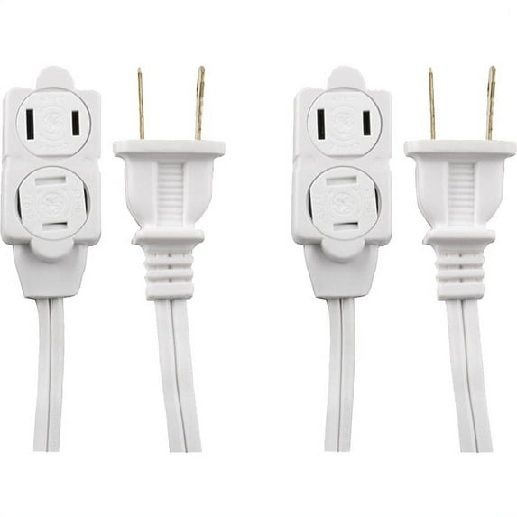 GE Extension Cord with Tamper Guard, 12', 2 pack