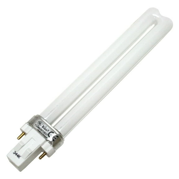 GE, F13BX/827/ECO, 13W, CFL Biax 2 Pin Fluorescent Replacement Bulb, G