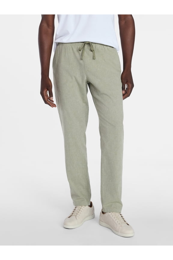 Men's Linen Blend Weekend Pants, Sizes S-3XL
