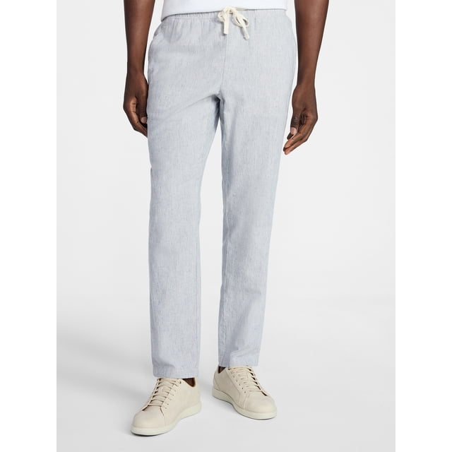 George Men's Linen Blend Weekend Pants, Sizes S-3XL
