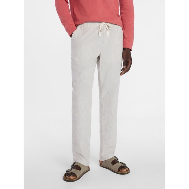 George Men's Linen Blend Weekend Pants, Sizes S-3XL