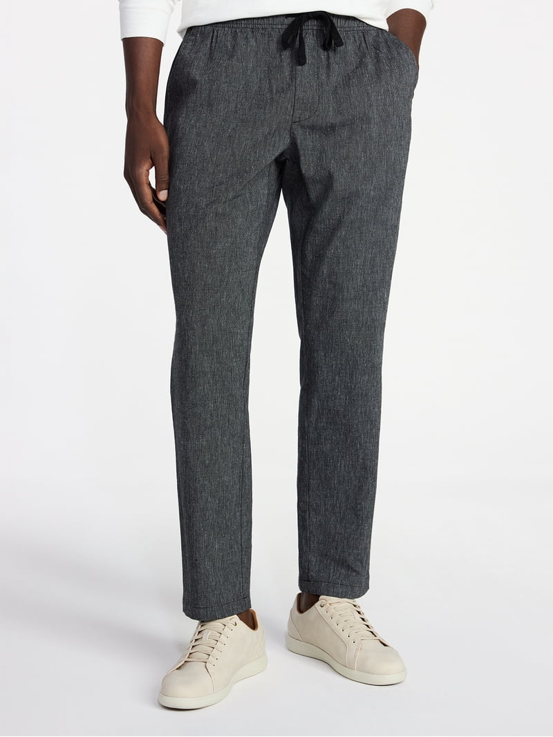 George Men's Linen Blend Weekend Pants, Sizes S-3XL - Walmart.com