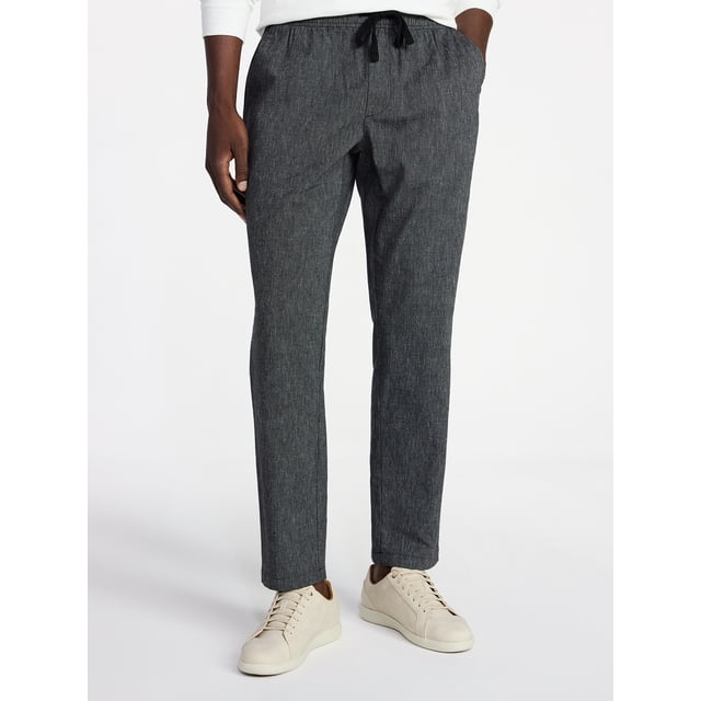 George Men's Linen Blend Weekend Pants, Sizes S-3XL