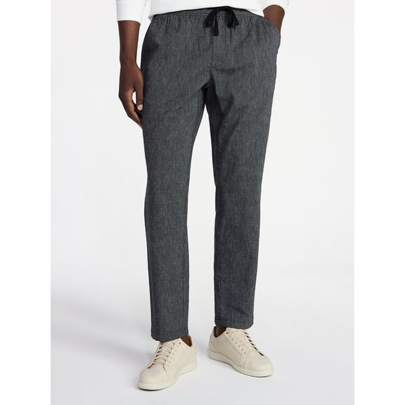 George Men's Linen Blend Weekend Pants, Sizes S-XXL