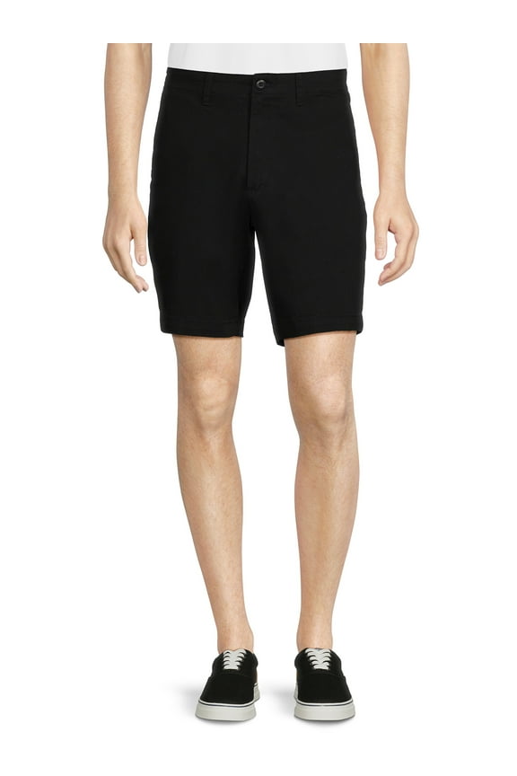 Men's and Big Men's Flat Front Shorts, 9" Inseam, Sizes 28-54