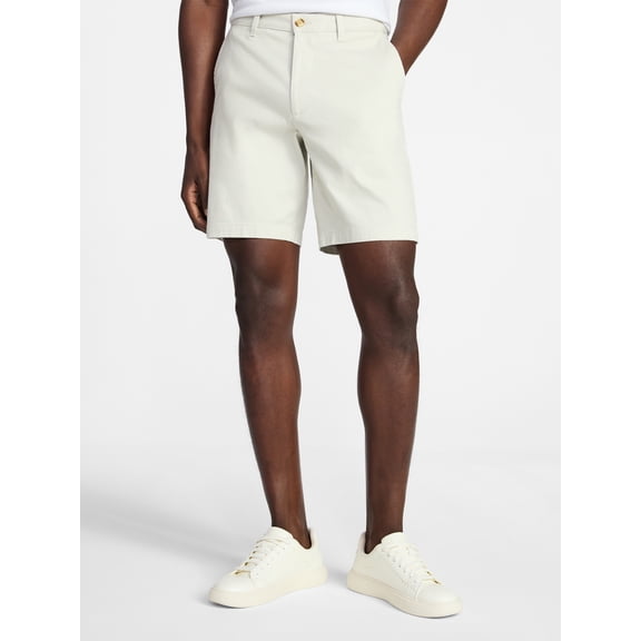 George Men's and Big Men's Stretch Twill Flat Front Shorts, 9" Inseam, Sizes 28-54