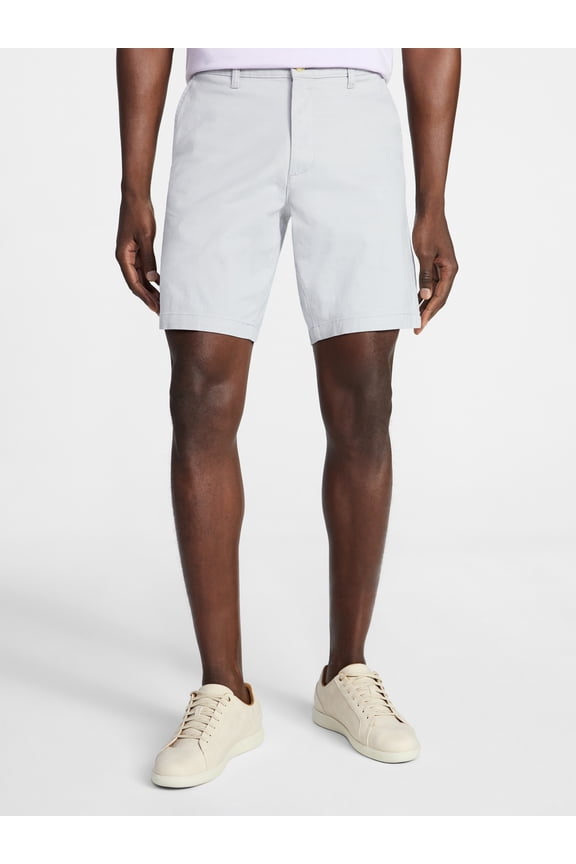 Men's and Big Men's Stretch Twill Flat Front Shorts, 9" Inseam, Sizes 28-54