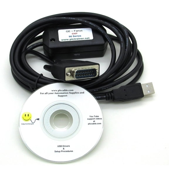 GE Fanuc SNP/USB PLC Programming Cable 90/30 90/70 USB
