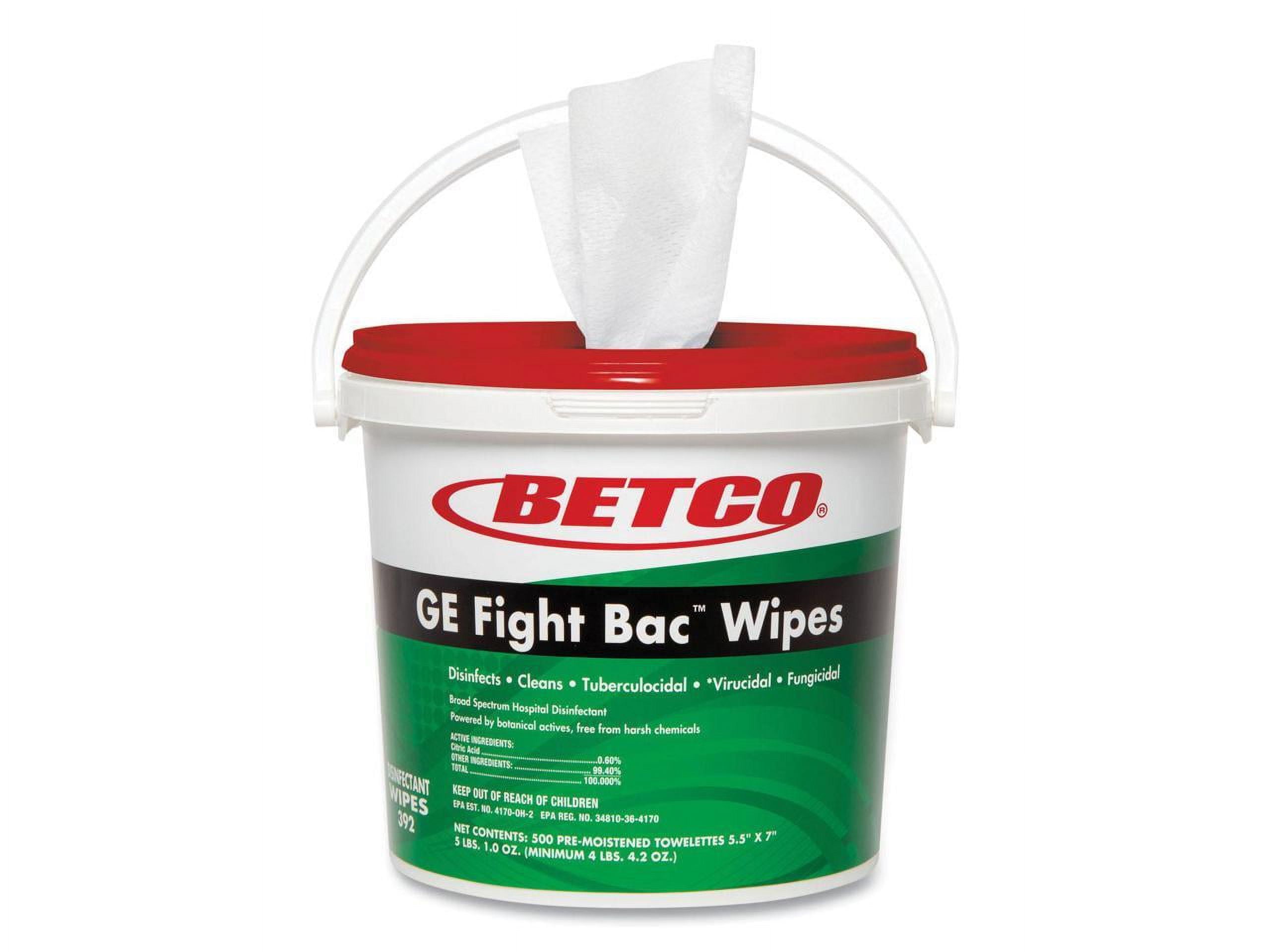 GE Fight Bac Disinfecting Wipes 5.5 x 7 Unscented 500/Pack 392F100