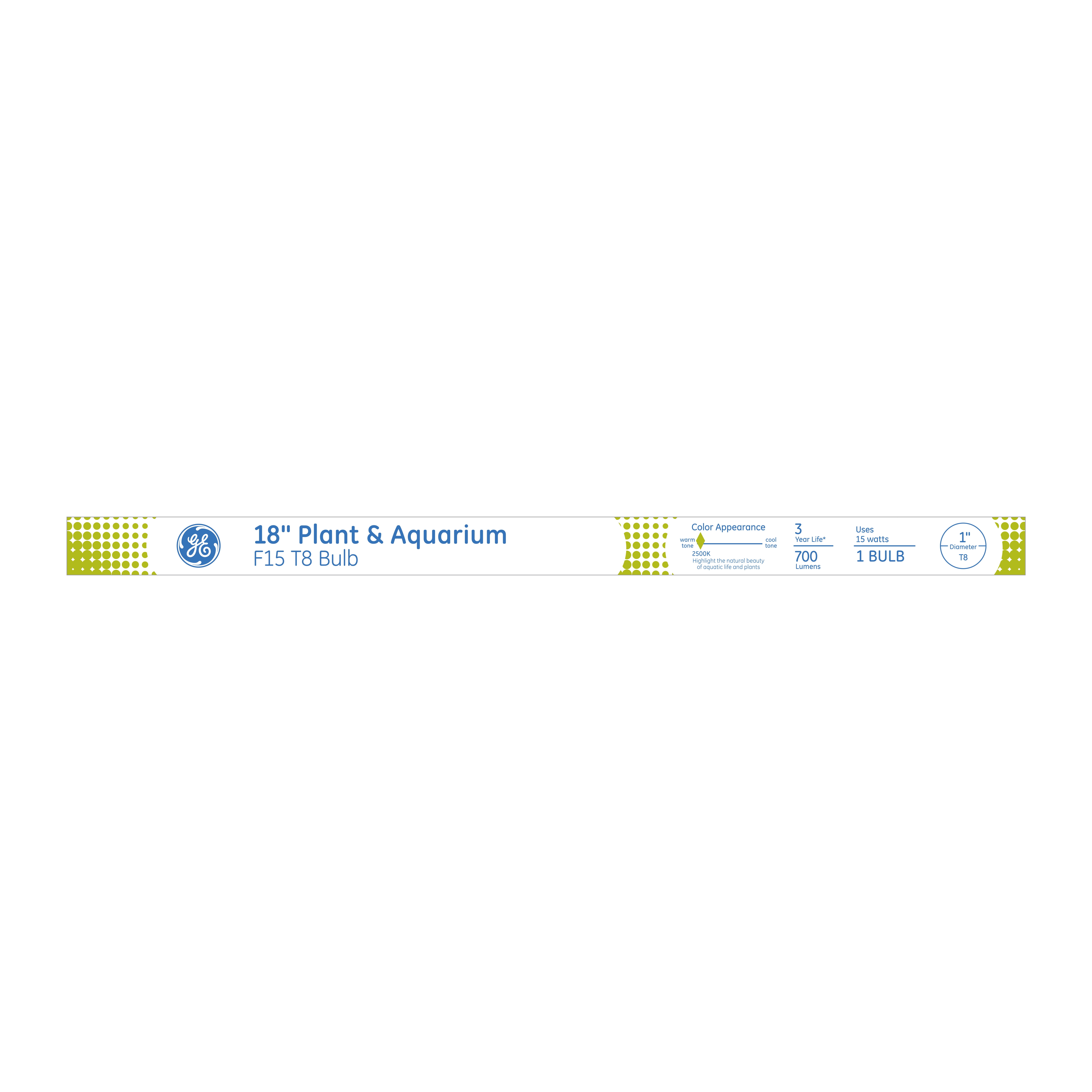 GE Fluorescent T8 F15 15W 18" Plant Bulb 1pk