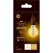 LED Vintage Light Bulb, G25, Warm White, Amber Bulb, 250 Lumens, 5-Watt