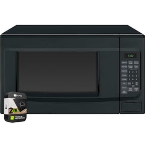 GE GCST14S1WBB 1.4 Cu. Ft. Capacity Countertop Microwave Oven Black Bundle with 2 YR CPS Enhanced Protection Pack