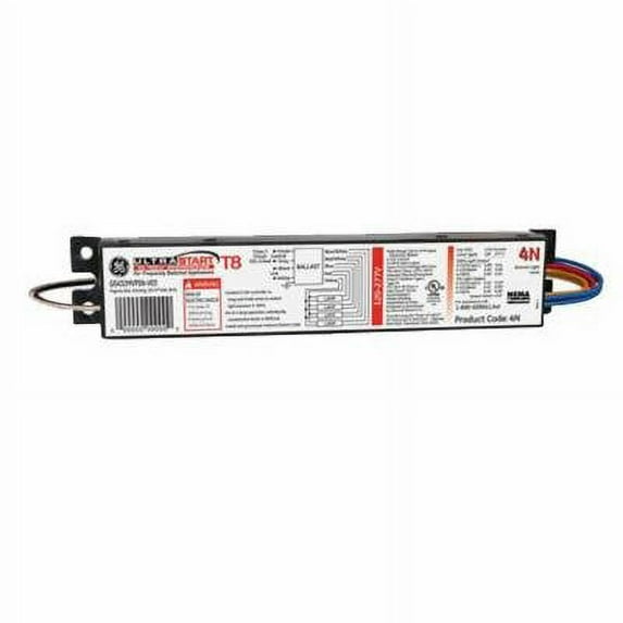 GE GE332MVPSH-V03 75384 Fluorescent Dimming Ballast, 0-10V, 3-Lamp, F32T8, 32W T8, 120/277V