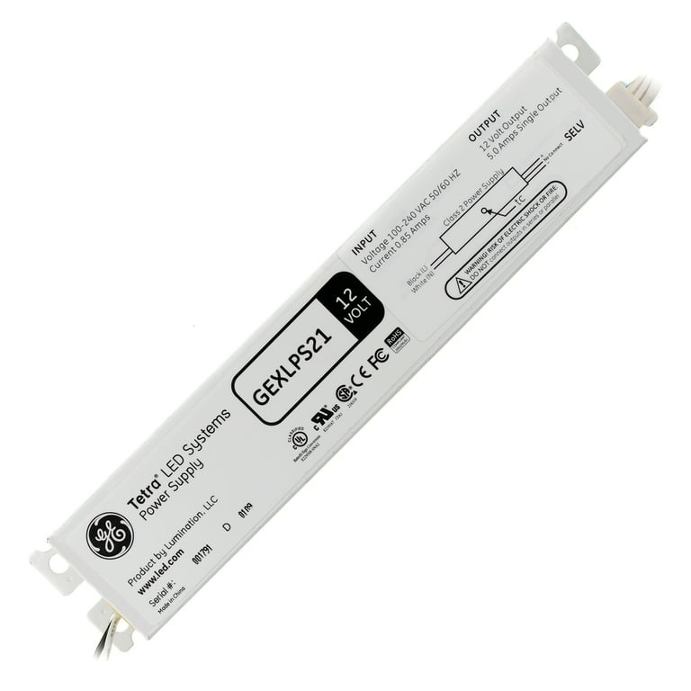 GE Tetra LED System Power Supply, Energy Devices, 100-240VAC, 12