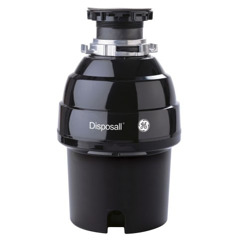 GE 3/4 HP Continuous Feed Black Garbage Disposer