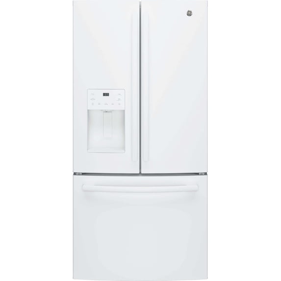 GE GFE24JGKWW 24 Cu. Ft. White French Door Refrigerator