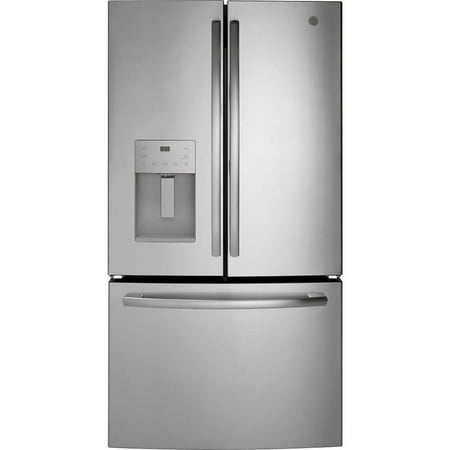 GE - 25.5 Cu. Ft. French Door Refrigerator - Stainless steel