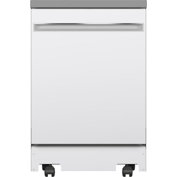 GE GPT225SGLWW 24"" Energy Star Fully Integrated Portable Dishwasher