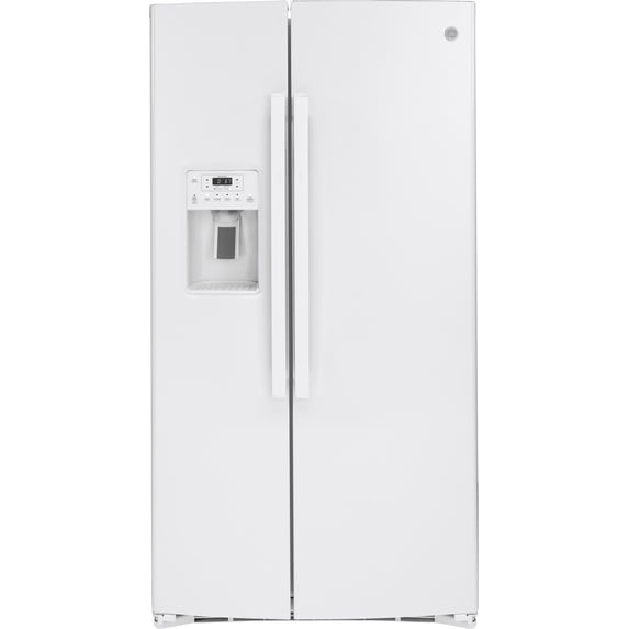 GE GSS25IGNWW 25.1 Cu. Ft. Freestanding Side by Side Refrigerator