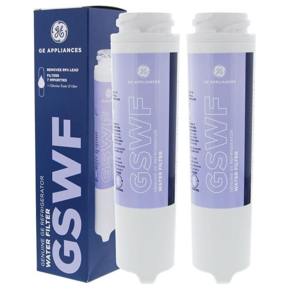 GE GSWF SmartWater Slim Refrigerator Water Filter (2-Pack)