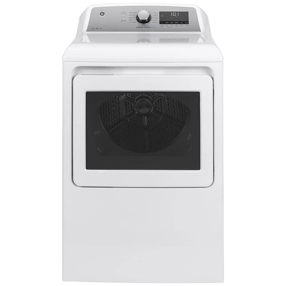 GE GTD84ECSNWS 7.4 Cu. Ft. 13-Cycle Electric Dryer with Steam