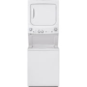 GE GUV27ESSMWW 27 inch White Electric Washer/Dryer Stacked Laundry Center