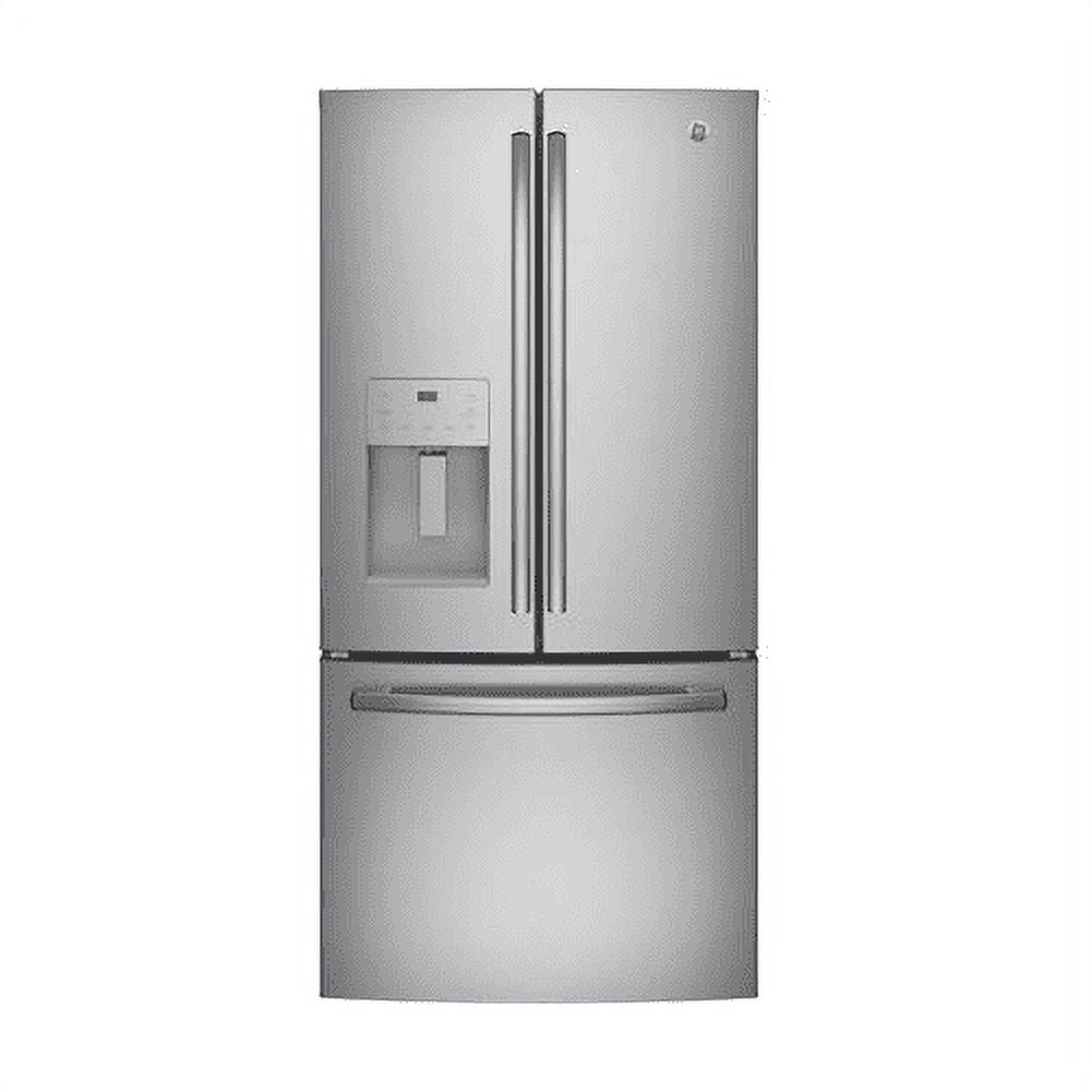 "GE GYE18JSLSS 33"""" Counter Depth Side by Side Refrigerator with 17.5