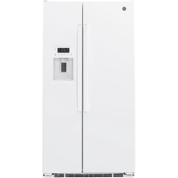 GE GZS22DGJWW 21.9 Cu. Ft. Freestanding Side-by-Side Refrigerator