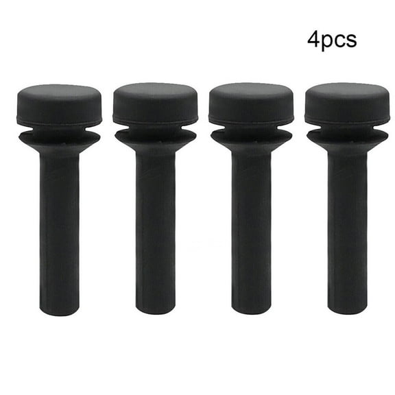 GE Gas Range Burner Grate Rubber Feet WB02X24790 Replacement Stove Top Protector Pads, 4 Pack, Black, Heat Resistant