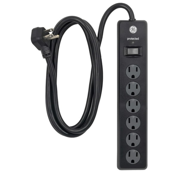 GE General Purpose Surge Protector 6 Outlets, 6 ft