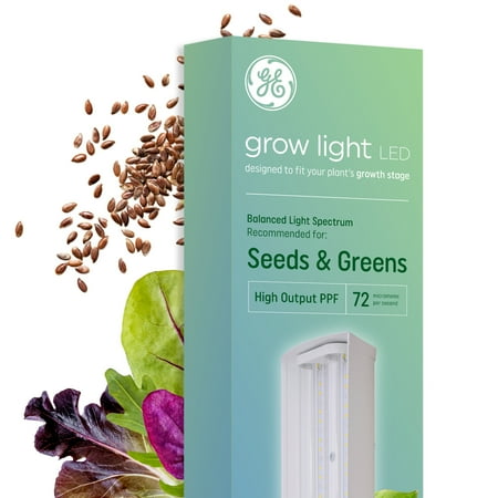 General Electric - GE 40W 24" LED Grow Light Fixture for Indoor Plants, Balanced Full Spectrum - White