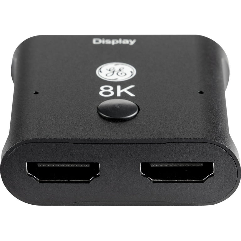 GE HDMI Switch, 2 Port, 8K, 1 Piece