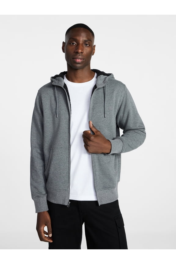 Men's High Pile Fleece Hoodie, Sizes S-3XL