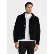 George Men's and Big Men's High Pile Denim Trucker Jacket, Size S-3XL