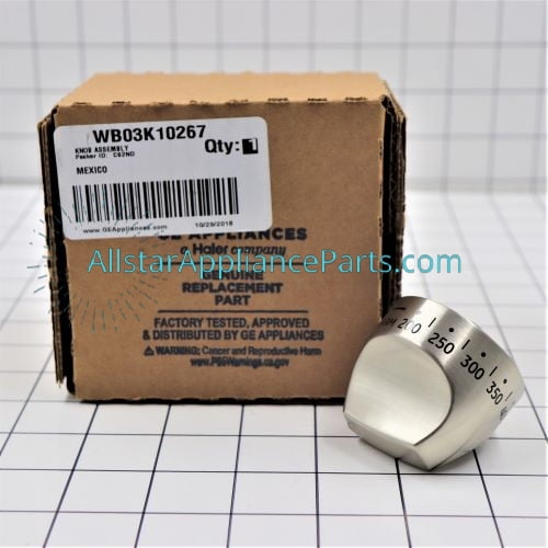GE Range/Stove/Oven Thermostat Knob WB03K10267