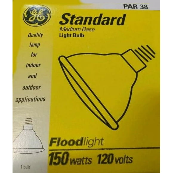 GE Halogen PAR38 150 watt Flood Light Medium base Indoor/Outdoor (case of 6)