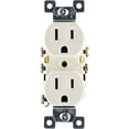 thumbnail image 1 of GE Heavy-Duty Duplex Receptacle Electrical Outlet, Light Almond 15A - 42478, 1 of 8