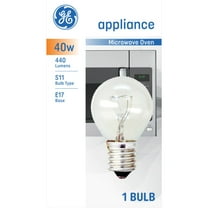 GE Incandescent Light Bulb, 40 watts, Soft White, S11 Appliance Bulb, E17 Base, 1pk