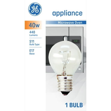 GE Incandescent Light Bulb, 40 watts, Soft White, S11 Appliance Bulb, E17 Base, 1pk