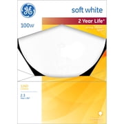 GE Incandescent 100 Watt Soft White G40 Vanity - Globe Bulb 1 Pack