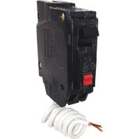 GE Industrial Ground Fault Breaker THQL1120GFTP, Single Pole, 20 Amp, Self Test - 1 Piece