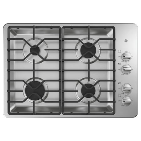 GE - 30" Built-In Gas Cooktop - Stainless Steel
