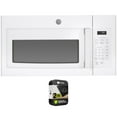 GE 1.6 Cu. Ft. OvertheRange Microwave Oven, White with Recirculating