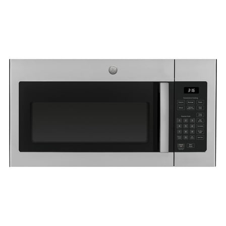 GE JVM3160RFSS 30 Over-the-Range Microwave Oven with 1.6 cu. ft. Capacity 2-Speed 300 CFM Venting in Stainless Steel