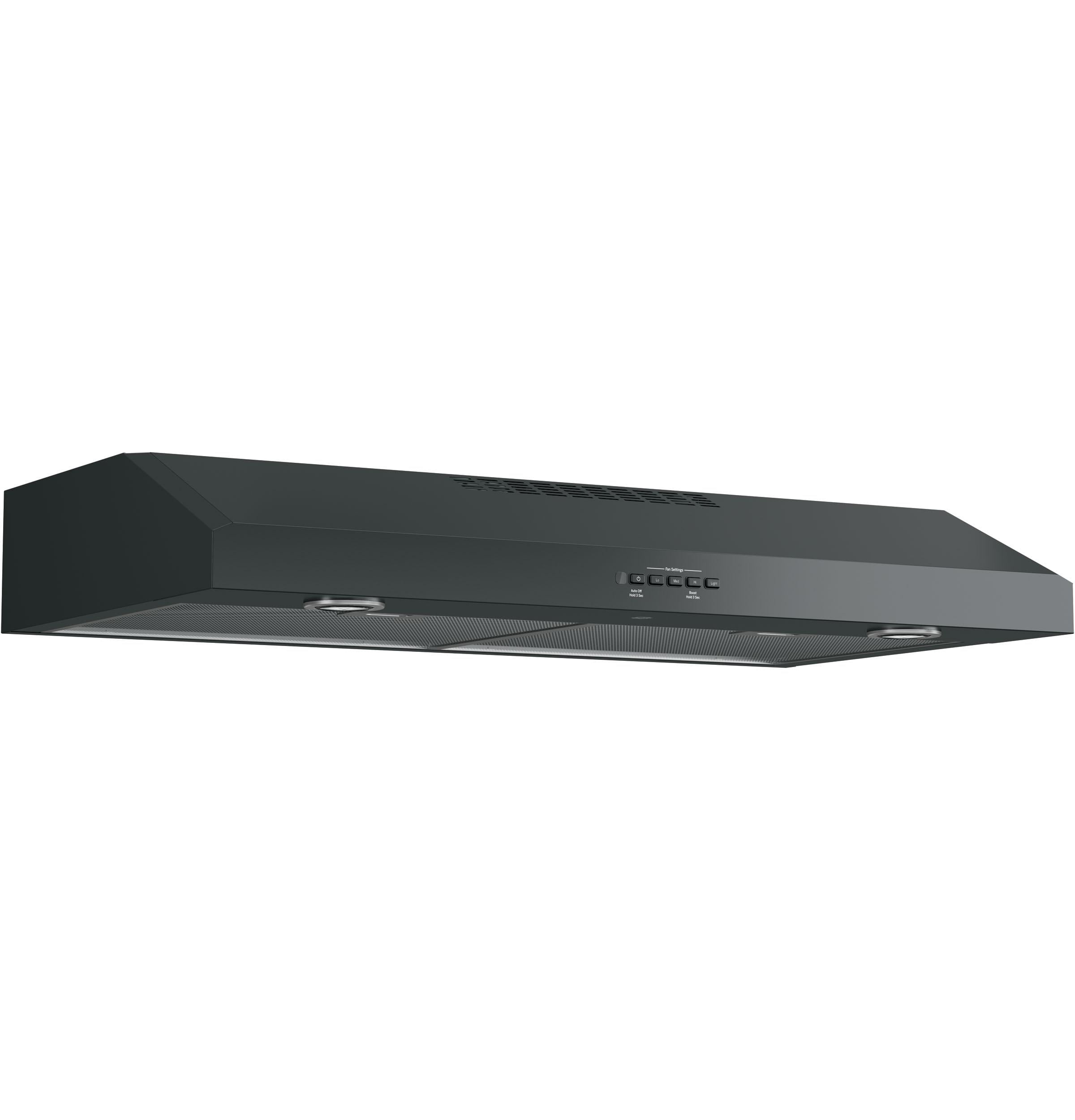 GE JVX5360DJBB 36 inch Black Under Cabinet Range Hood