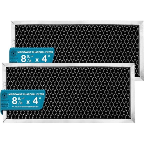GE JX81H, WB02X10956, WB02X11544, WB2X10956 Microwave Recirculating Charcoal Filter Compatible with GE